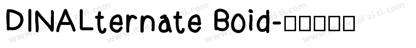 DINALternate Boid字体转换